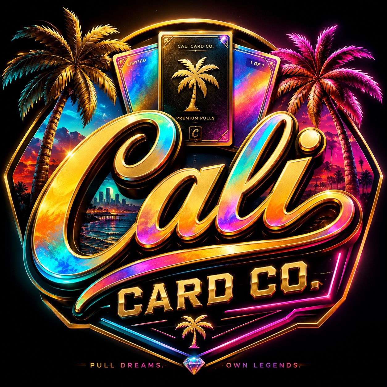 Cali Card Co premium trading card logo